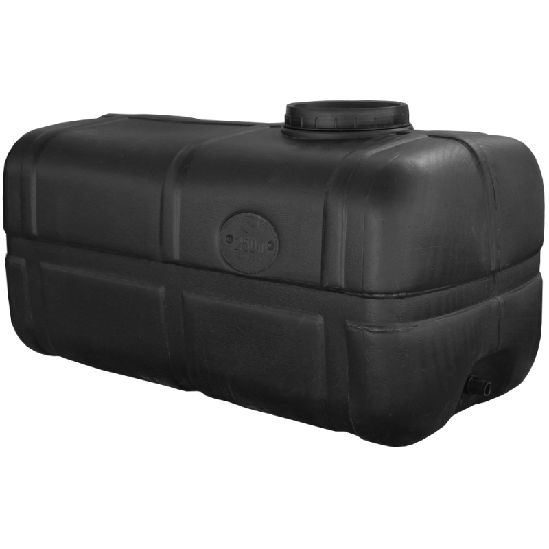 Бак 250 л прямокутний нехарчовий чорний Пласт Бак